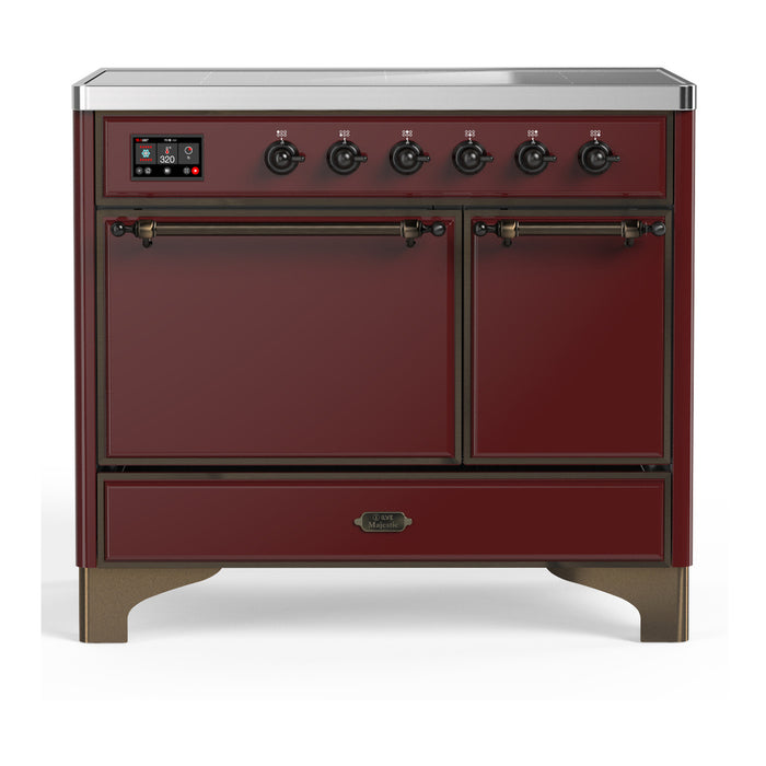 ILVE UMDIB40N Majestic III 40 inch Induction Range with 6 Elements, Booster Function, Bridge Control, Residual Heat Indicator (UMDIB40QNR3)