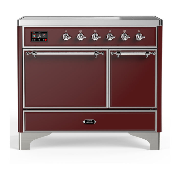 ILVE UMDIB40N Majestic III 40 inch Induction Range with 6 Elements, Booster Function, Bridge Control, Residual Heat Indicator (UMDIB40QNR3)