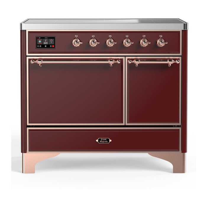 ILVE UMDIB40N Majestic III 40 inch Induction Range with 6 Elements, Booster Function, Bridge Control, Residual Heat Indicator (UMDIB40QNR3)