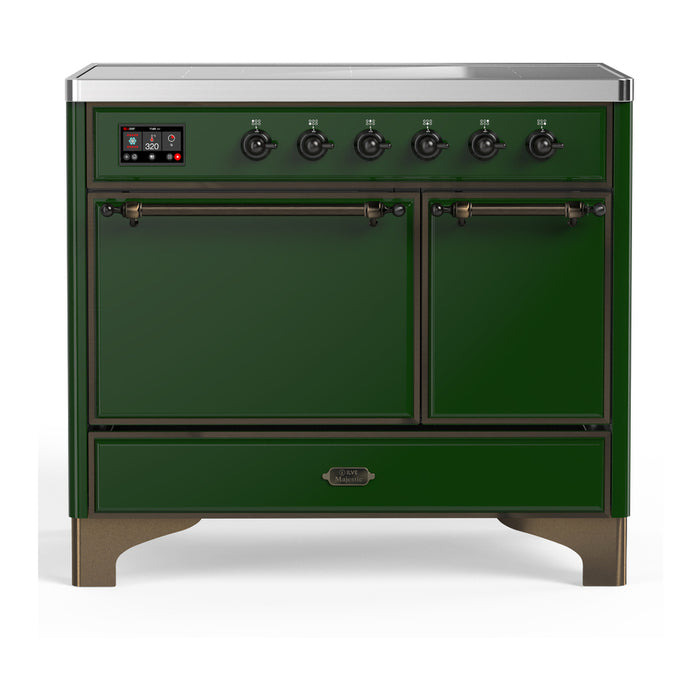ILVE UMDIB40N Majestic III 40 inch Induction Range with 6 Elements, Booster Function, Bridge Control, Residual Heat Indicator (UMDIB40QNR3)