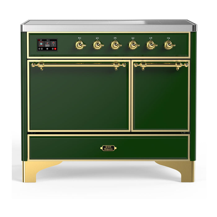 ILVE UMDIB40N Majestic III 40 inch Induction Range with 6 Elements, Booster Function, Bridge Control, Residual Heat Indicator (UMDIB40QNR3)
