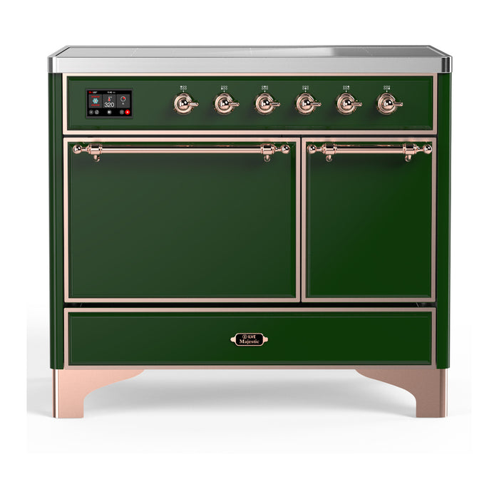 ILVE UMDIB40N Majestic III 40 inch Induction Range with 6 Elements, Booster Function, Bridge Control, Residual Heat Indicator (UMDIB40QNR3)