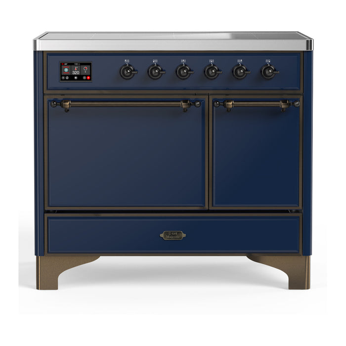 ILVE UMDIB40N Majestic III 40 inch Induction Range with 6 Elements, Booster Function, Bridge Control, Residual Heat Indicator (UMDIB40QNR3)