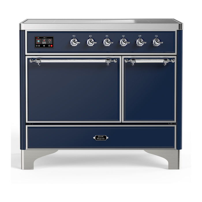 ILVE UMDIB40N Majestic III 40 inch Induction Range with 6 Elements, Booster Function, Bridge Control, Residual Heat Indicator (UMDIB40QNR3)
