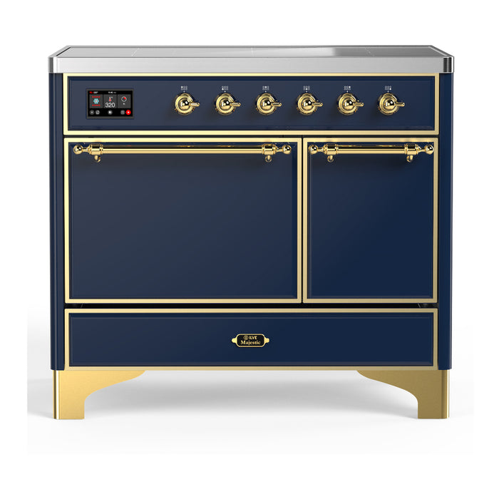 ILVE UMDIB40N Majestic III 40 inch Induction Range with 6 Elements, Booster Function, Bridge Control, Residual Heat Indicator (UMDIB40QNR3)