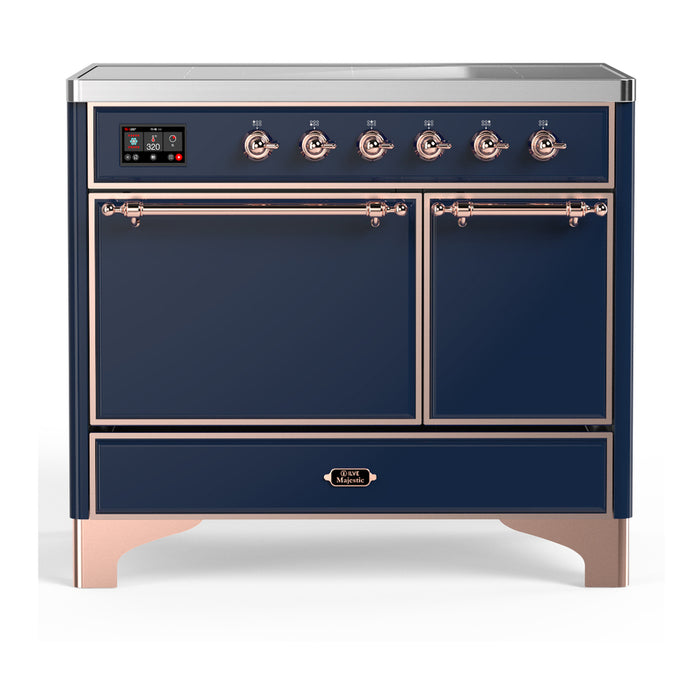 ILVE UMDIB40N Majestic III 40 inch Induction Range with 6 Elements, Booster Function, Bridge Control, Residual Heat Indicator (UMDIB40QNR3)