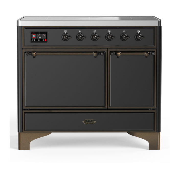 ILVE UMDIB40N Majestic III 40 inch Induction Range with 6 Elements, Booster Function, Bridge Control, Residual Heat Indicator (UMDIB40QNR3)