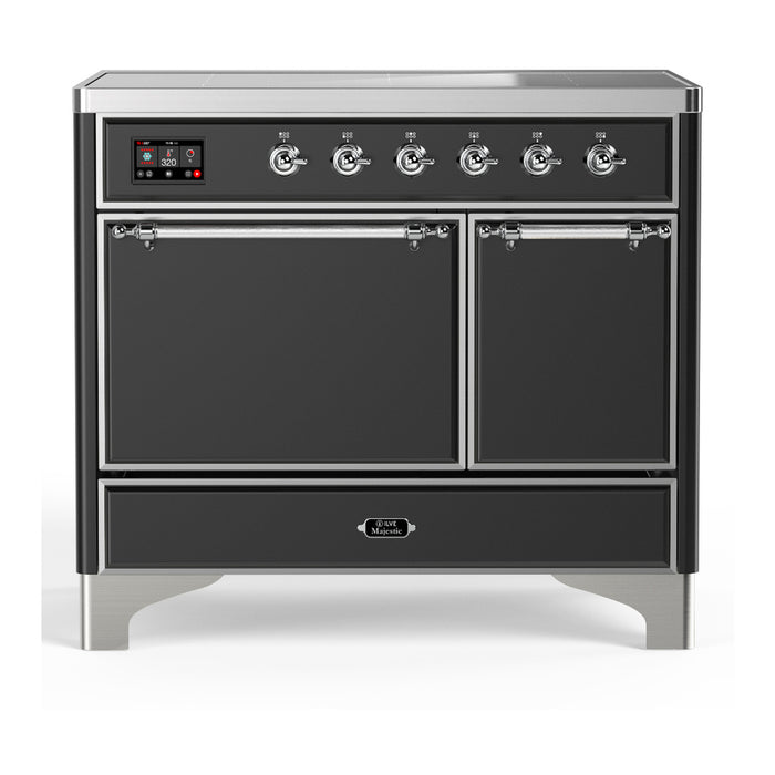 ILVE UMDIB40N Majestic III 40 inch Induction Range with 6 Elements, Booster Function, Bridge Control, Residual Heat Indicator (UMDIB40QNR3)