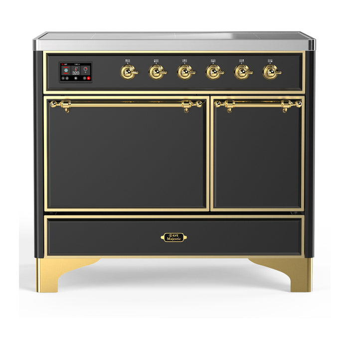 ILVE UMDIB40N Majestic III 40 inch Induction Range with 6 Elements, Booster Function, Bridge Control, Residual Heat Indicator (UMDIB40QNR3)