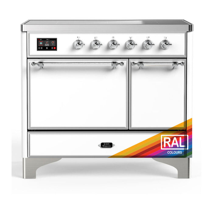 ILVE UMDIB40N Majestic III 40 inch Induction Range with 6 Elements, Booster Function, Bridge Control, Residual Heat Indicator (UMDIB40QNR3)