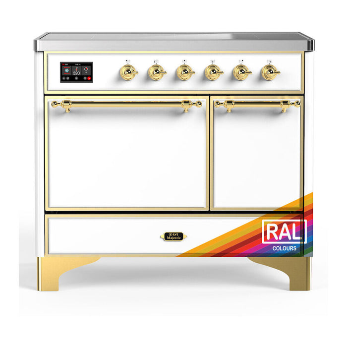 ILVE UMDIB40N Majestic III 40 inch Induction Range with 6 Elements, Booster Function, Bridge Control, Residual Heat Indicator (UMDIB40QNR3)