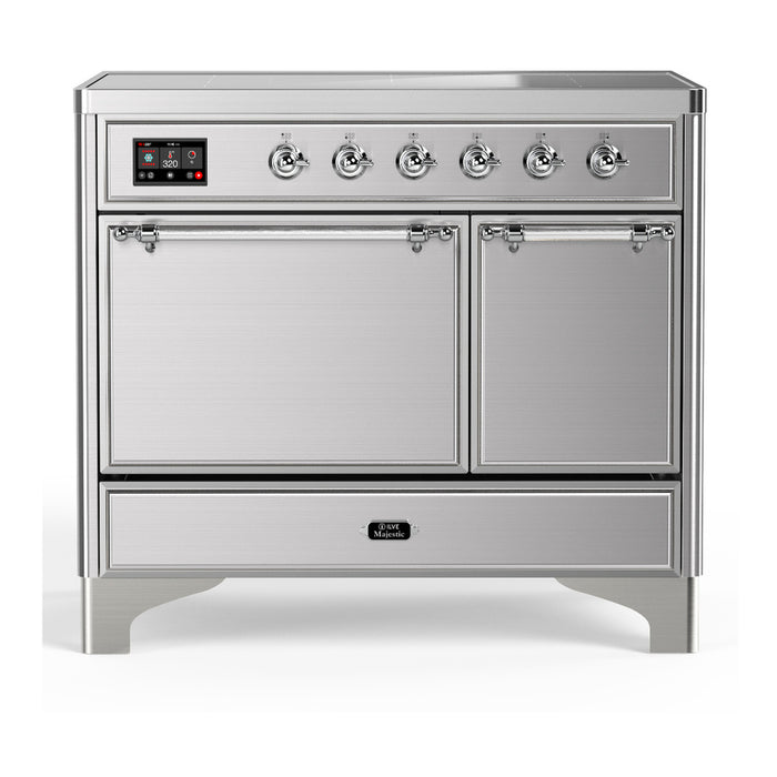 ILVE UMDIB40N Majestic III 40 inch Induction Range with 6 Elements, Booster Function, Bridge Control, Residual Heat Indicator (UMDIB40QNR3)