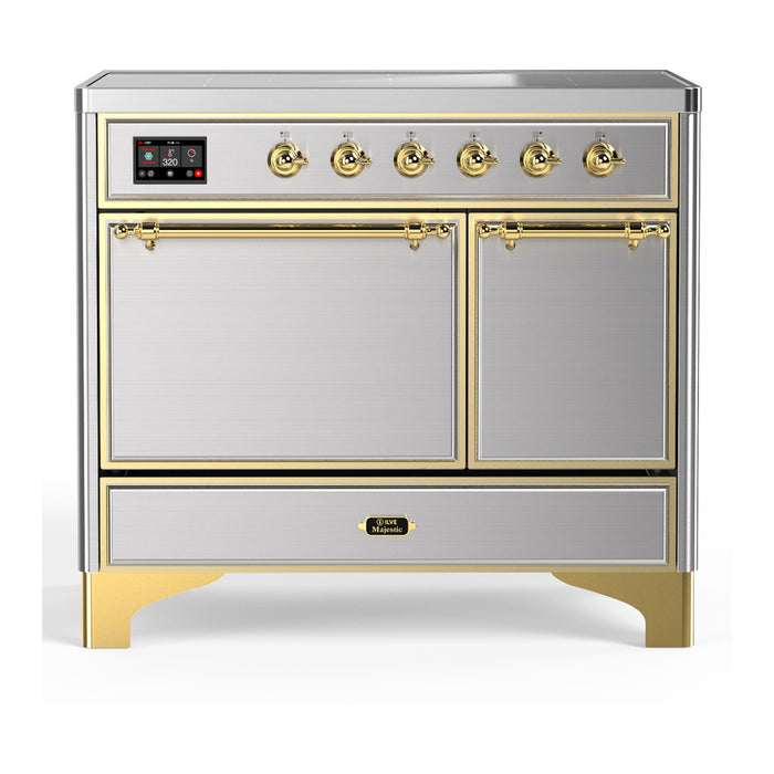 ILVE UMDIB40N Majestic III 40 inch Induction Range with 6 Elements, Booster Function, Bridge Control, Residual Heat Indicator (UMDIB40QNR3)