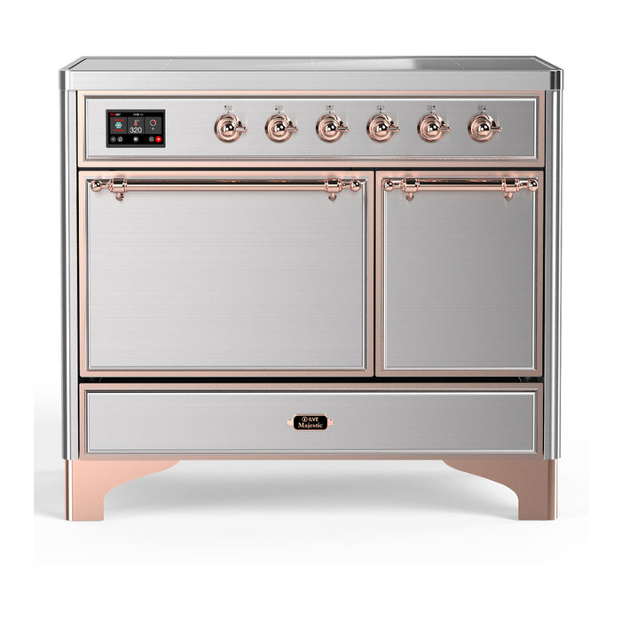 ILVE UMDIB40N Majestic III 40 inch Induction Range with 6 Elements, Booster Function, Bridge Control, Residual Heat Indicator (UMDIB40QNR3)
