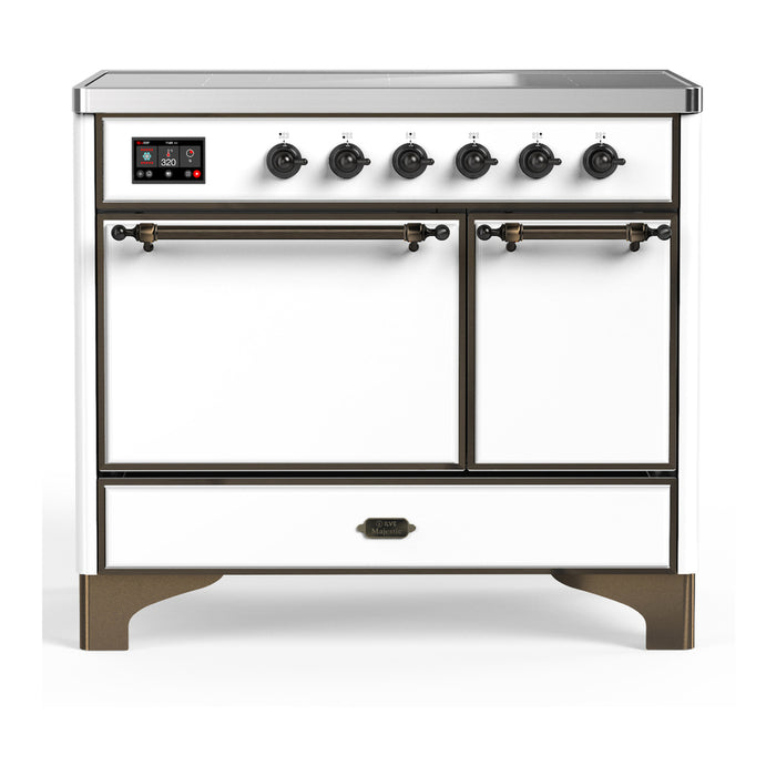 ILVE UMDIB40N Majestic III 40 inch Induction Range with 6 Elements, Booster Function, Bridge Control, Residual Heat Indicator (UMDIB40QNR3)