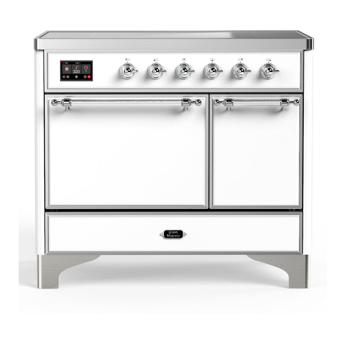 ILVE UMDIB40N Majestic III 40 inch Induction Range with 6 Elements, Booster Function, Bridge Control, Residual Heat Indicator (UMDIB40QNR3)