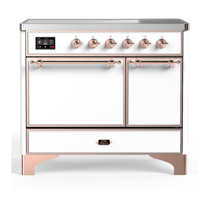 ILVE UMDIB40N Majestic III 40 inch Induction Range with 6 Elements, Booster Function, Bridge Control, Residual Heat Indicator (UMDIB40QNR3)
