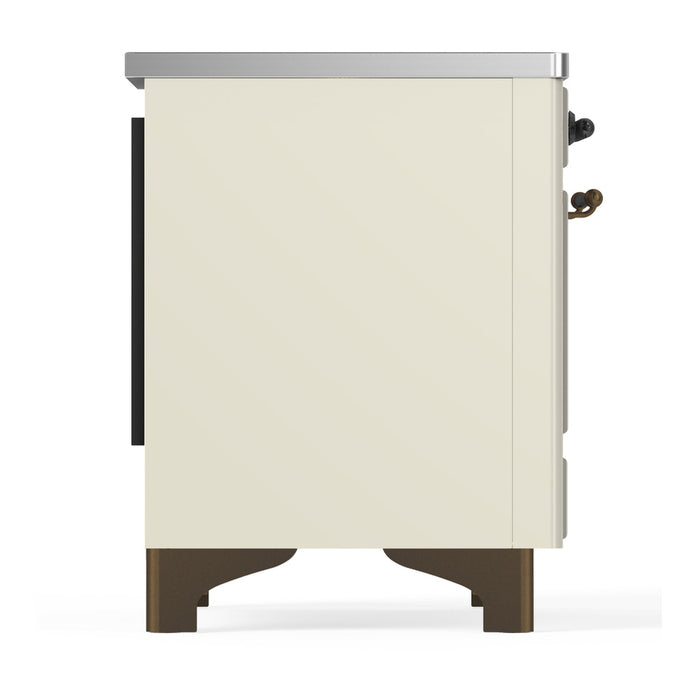 ILVE UMIB36N Majestic III 36 inch Induction Range with 6 Elements, 3.5 cu. ft. Total Oven Capacity (UMIB36NR3)