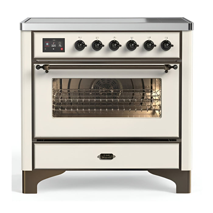 ILVE UMIB36N Majestic III 36 inch Induction Range with 6 Elements, 3.5 cu. ft. Total Oven Capacity (UMIB36NR3)