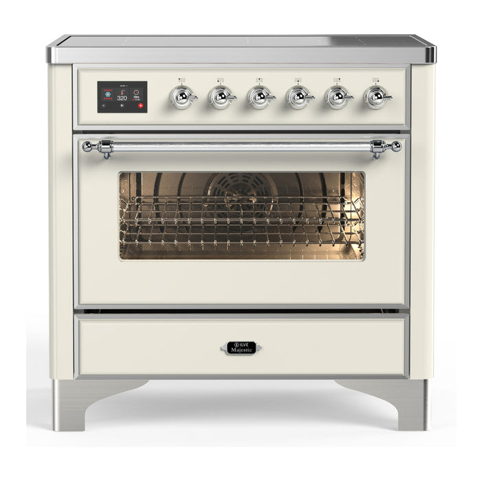 ILVE UMIB36N Majestic III 36 inch Induction Range with 6 Elements, 3.5 cu. ft. Total Oven Capacity (UMIB36NR3)