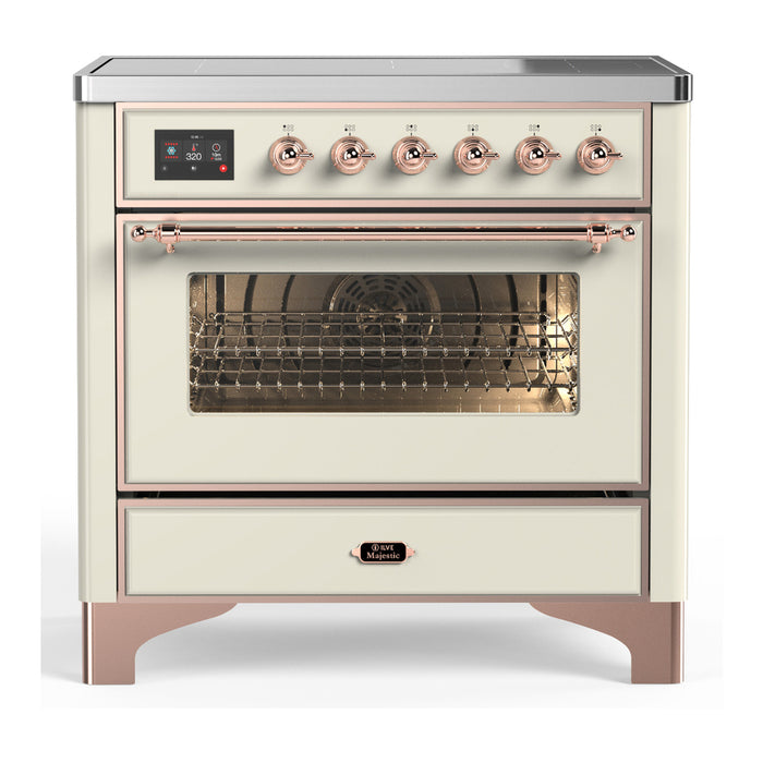 ILVE UMIB36N Majestic III 36 inch Induction Range with 6 Elements, 3.5 cu. ft. Total Oven Capacity (UMIB36NR3)