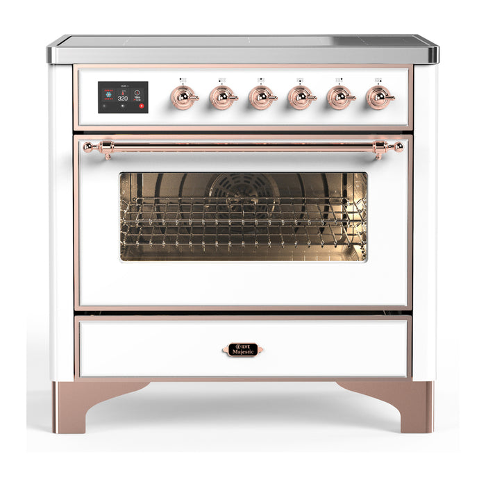 ILVE UMIB36N Majestic III 36 inch Induction Range with 6 Elements, 3.5 cu. ft. Total Oven Capacity (UMIB36NR3)