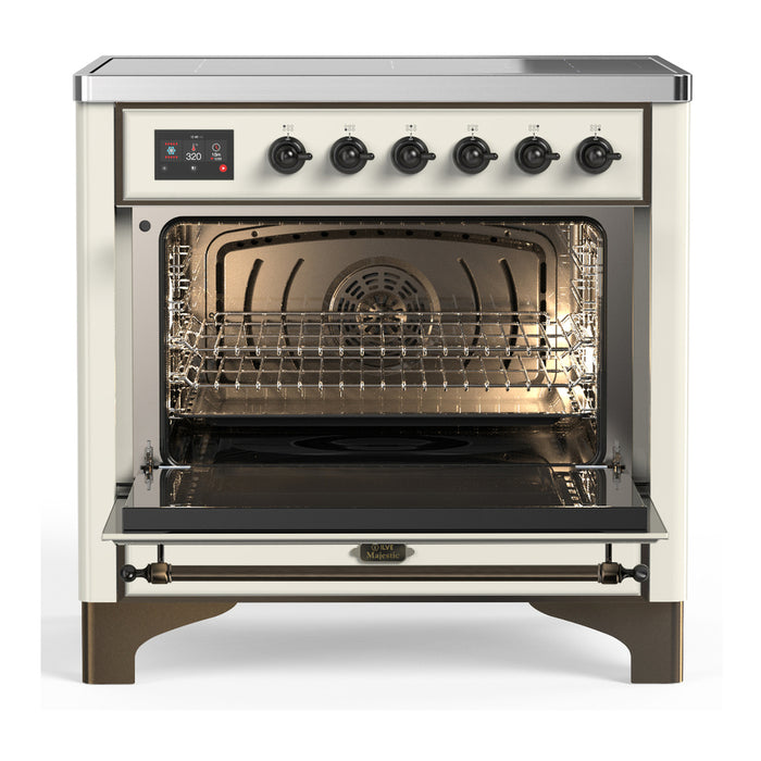 ILVE UMIB36N Majestic III 36 inch Induction Range with 6 Elements, 3.5 cu. ft. Total Oven Capacity (UMIB36QNR3)