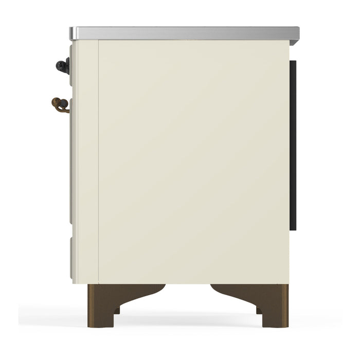 ILVE UMIB36N Majestic III 36 inch Induction Range with 6 Elements, 3.5 cu. ft. Total Oven Capacity (UMIB36QNR3)