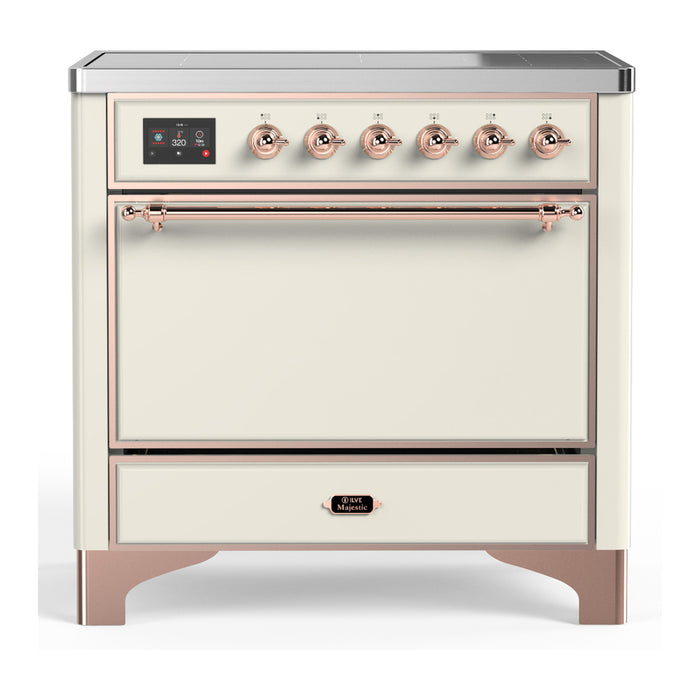 ILVE UMIB36N Majestic III 36 inch Induction Range with 6 Elements, 3.5 cu. ft. Total Oven Capacity (UMIB36QNR3)