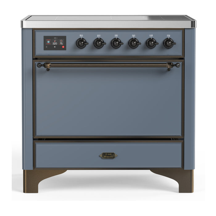 ILVE UMIB36N Majestic III 36 inch Induction Range with 6 Elements, 3.5 cu. ft. Total Oven Capacity (UMIB36QNR3)
