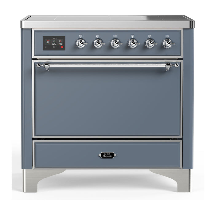 ILVE UMIB36N Majestic III 36 inch Induction Range with 6 Elements, 3.5 cu. ft. Total Oven Capacity (UMIB36QNR3)