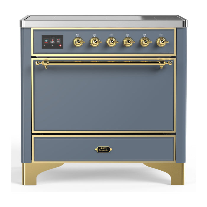 ILVE UMIB36N Majestic III 36 inch Induction Range with 6 Elements, 3.5 cu. ft. Total Oven Capacity (UMIB36QNR3)