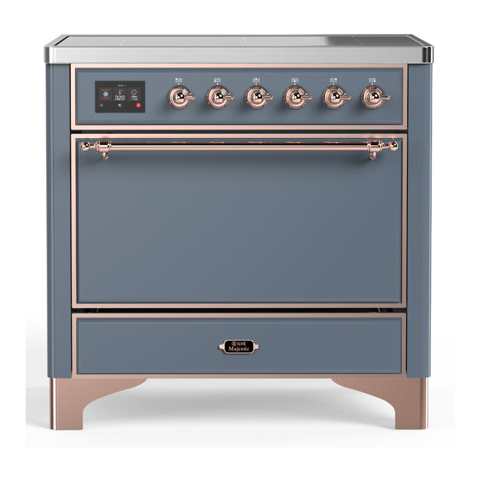 ILVE UMIB36N Majestic III 36 inch Induction Range with 6 Elements, 3.5 cu. ft. Total Oven Capacity (UMIB36QNR3)