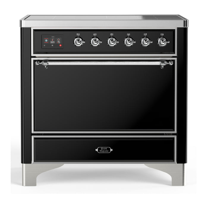 ILVE UMIB36N Majestic III 36 inch Induction Range with 6 Elements, 3.5 cu. ft. Total Oven Capacity (UMIB36QNR3)