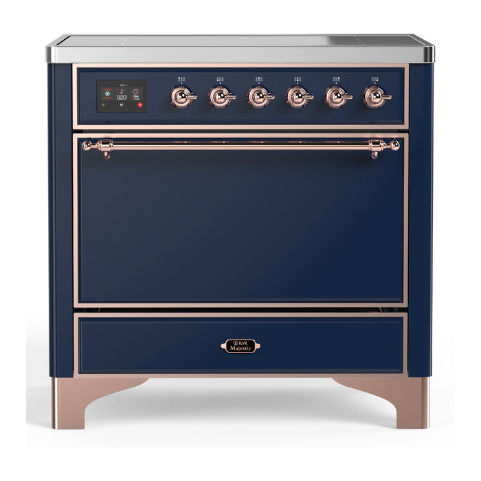 ILVE UMIB36N Majestic III 36 inch Induction Range with 6 Elements, 3.5 cu. ft. Total Oven Capacity (UMIB36QNR3)