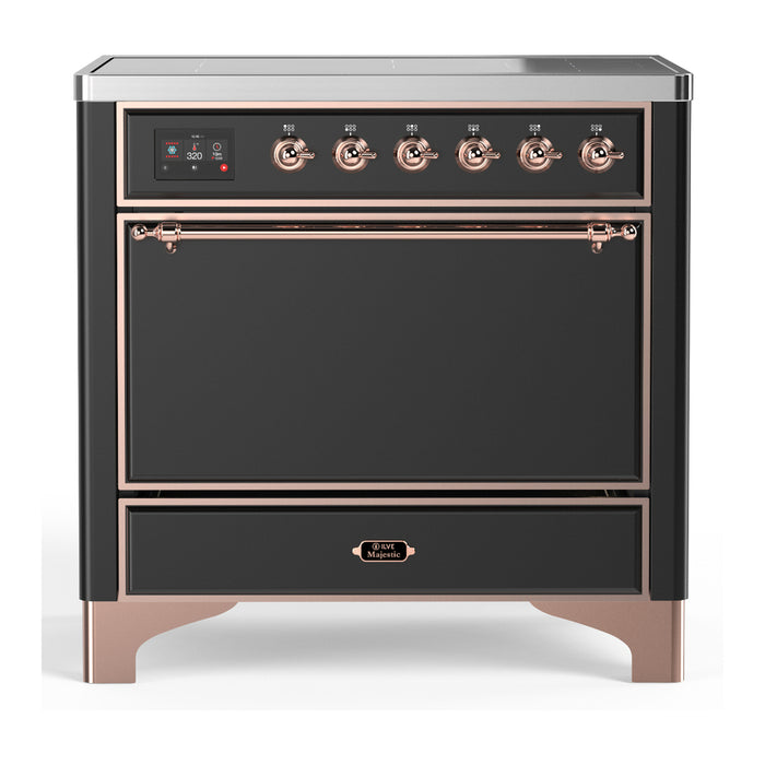 ILVE UMIB36N Majestic III 36 inch Induction Range with 6 Elements, 3.5 cu. ft. Total Oven Capacity (UMIB36QNR3)