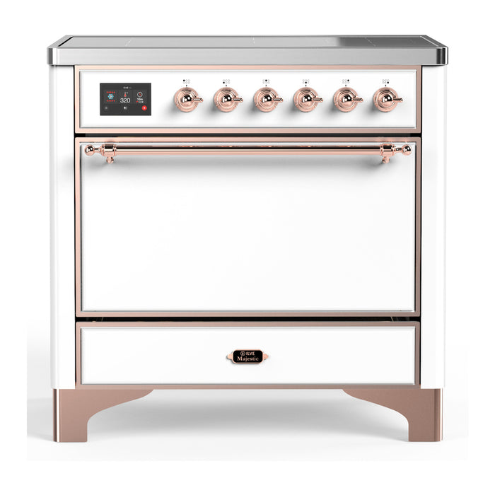 ILVE UMIB36N Majestic III 36 inch Induction Range with 6 Elements, 3.5 cu. ft. Total Oven Capacity (UMIB36QNR3)