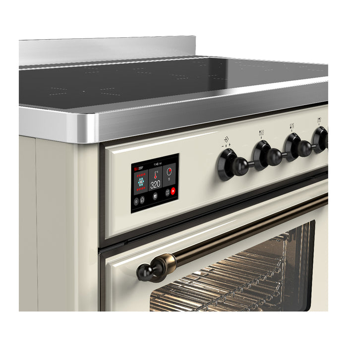ILVE UMIB48N Majestic III 48 inch Induction Range with 6 Elements, Booster Function, Bridge Control, Residual Heat Indicator (UMIB48NR3)