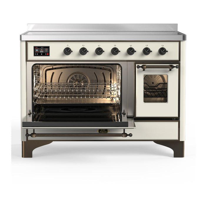 ILVE UMIB48N Majestic III 48 inch Induction Range with 6 Elements, Booster Function, Bridge Control, Residual Heat Indicator (UMIB48NR3)