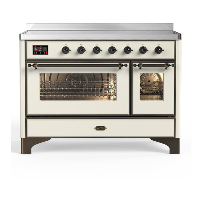 ILVE UMIB48N Majestic III 48 inch Induction Range with 6 Elements, Booster Function, Bridge Control, Residual Heat Indicator (UMIB48NR3)