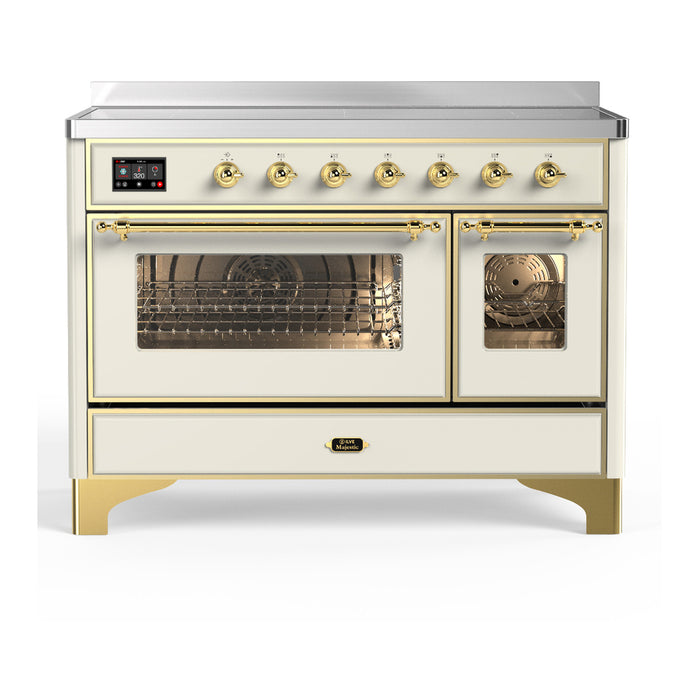 ILVE UMIB48N Majestic III 48 inch Induction Range with 6 Elements, Booster Function, Bridge Control, Residual Heat Indicator (UMIB48NR3)