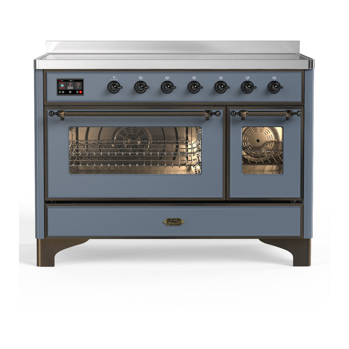 ILVE UMIB48N Majestic III 48 inch Induction Range with 6 Elements, Booster Function, Bridge Control, Residual Heat Indicator (UMIB48NR3)
