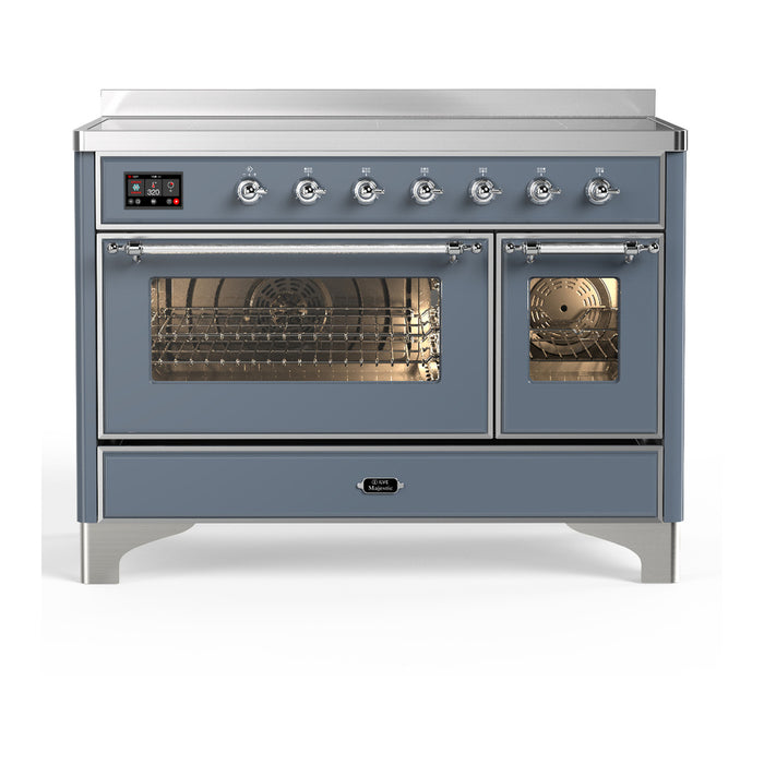 ILVE UMIB48N Majestic III 48 inch Induction Range with 6 Elements, Booster Function, Bridge Control, Residual Heat Indicator (UMIB48NR3)