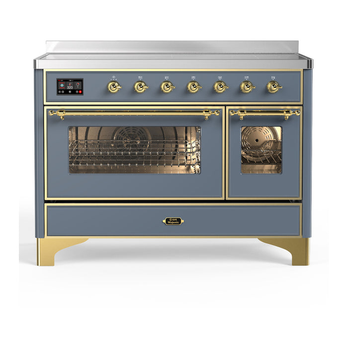 ILVE UMIB48N Majestic III 48 inch Induction Range with 6 Elements, Booster Function, Bridge Control, Residual Heat Indicator (UMIB48NR3)
