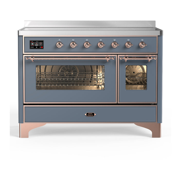 ILVE UMIB48N Majestic III 48 inch Induction Range with 6 Elements, Booster Function, Bridge Control, Residual Heat Indicator (UMIB48NR3)