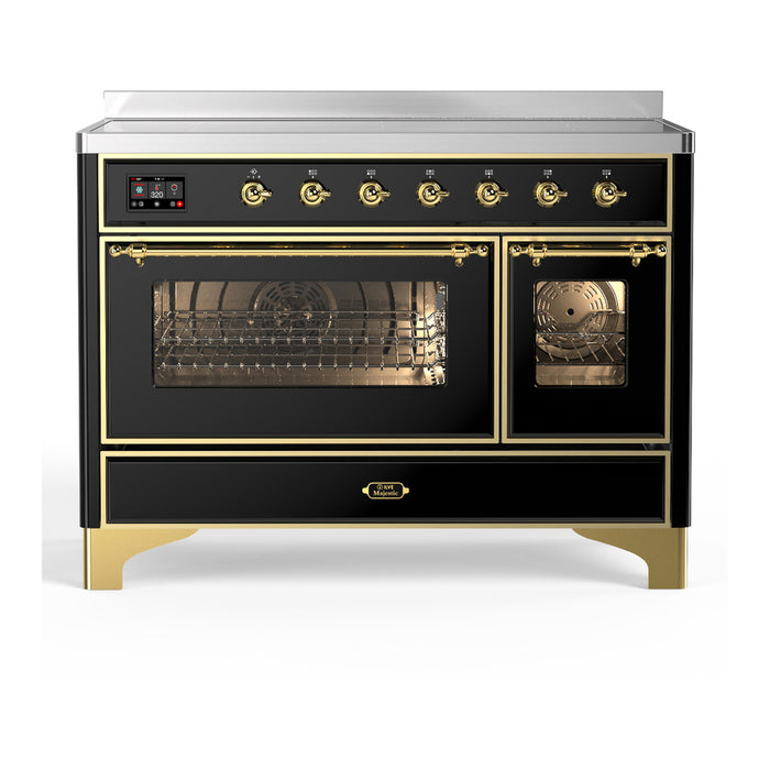 ILVE UMIB48N Majestic III 48 inch Induction Range with 6 Elements, Booster Function, Bridge Control, Residual Heat Indicator (UMIB48NR3)