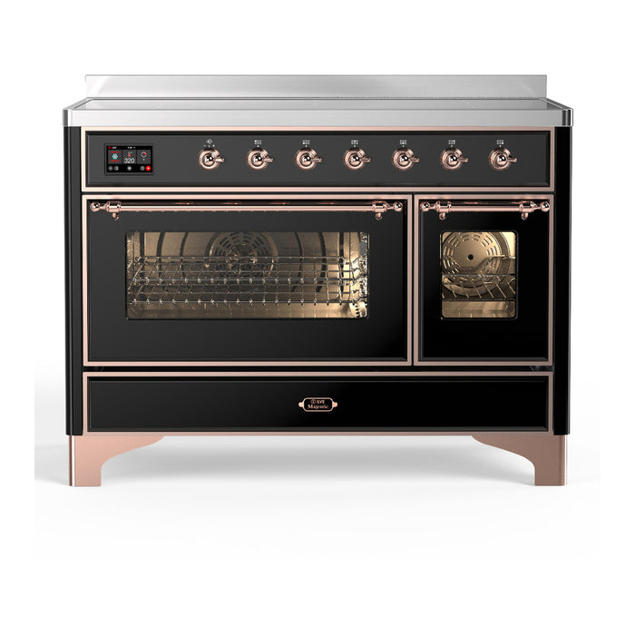 ILVE UMIB48N Majestic III 48 inch Induction Range with 6 Elements, Booster Function, Bridge Control, Residual Heat Indicator (UMIB48NR3)