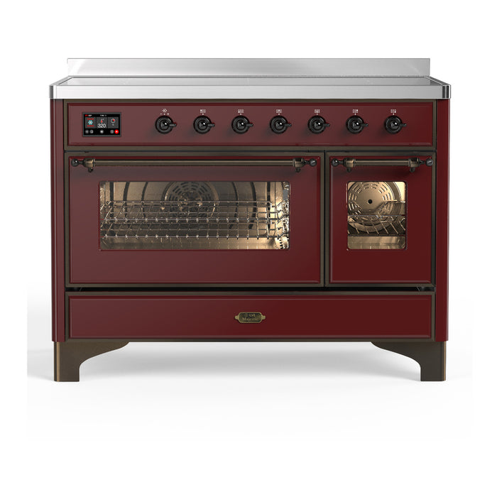 ILVE UMIB48N Majestic III 48 inch Induction Range with 6 Elements, Booster Function, Bridge Control, Residual Heat Indicator (UMIB48NR3)
