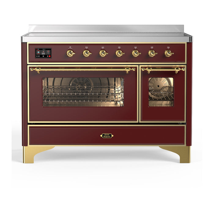 ILVE UMIB48N Majestic III 48 inch Induction Range with 6 Elements, Booster Function, Bridge Control, Residual Heat Indicator (UMIB48NR3)