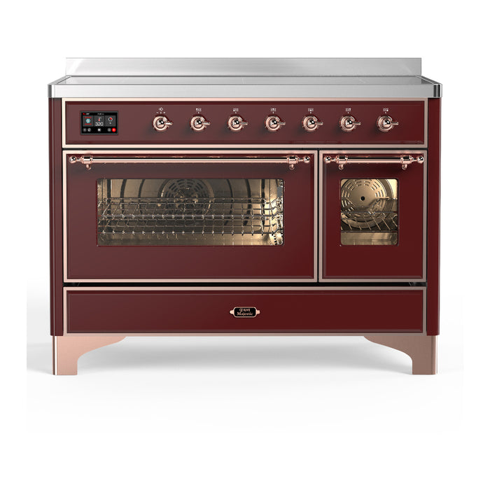 ILVE UMIB48N Majestic III 48 inch Induction Range with 6 Elements, Booster Function, Bridge Control, Residual Heat Indicator (UMIB48NR3)